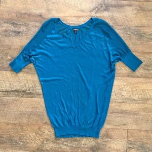 EXPRESS💙Aqua Blue Oversized Lightweight Sweater